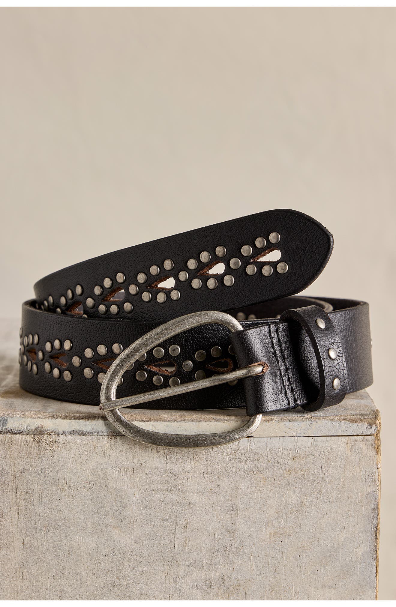 Free People Rockaway Stud Leather Belt Free People We the Free Sola Studded Leather Belt (Women  main image 4