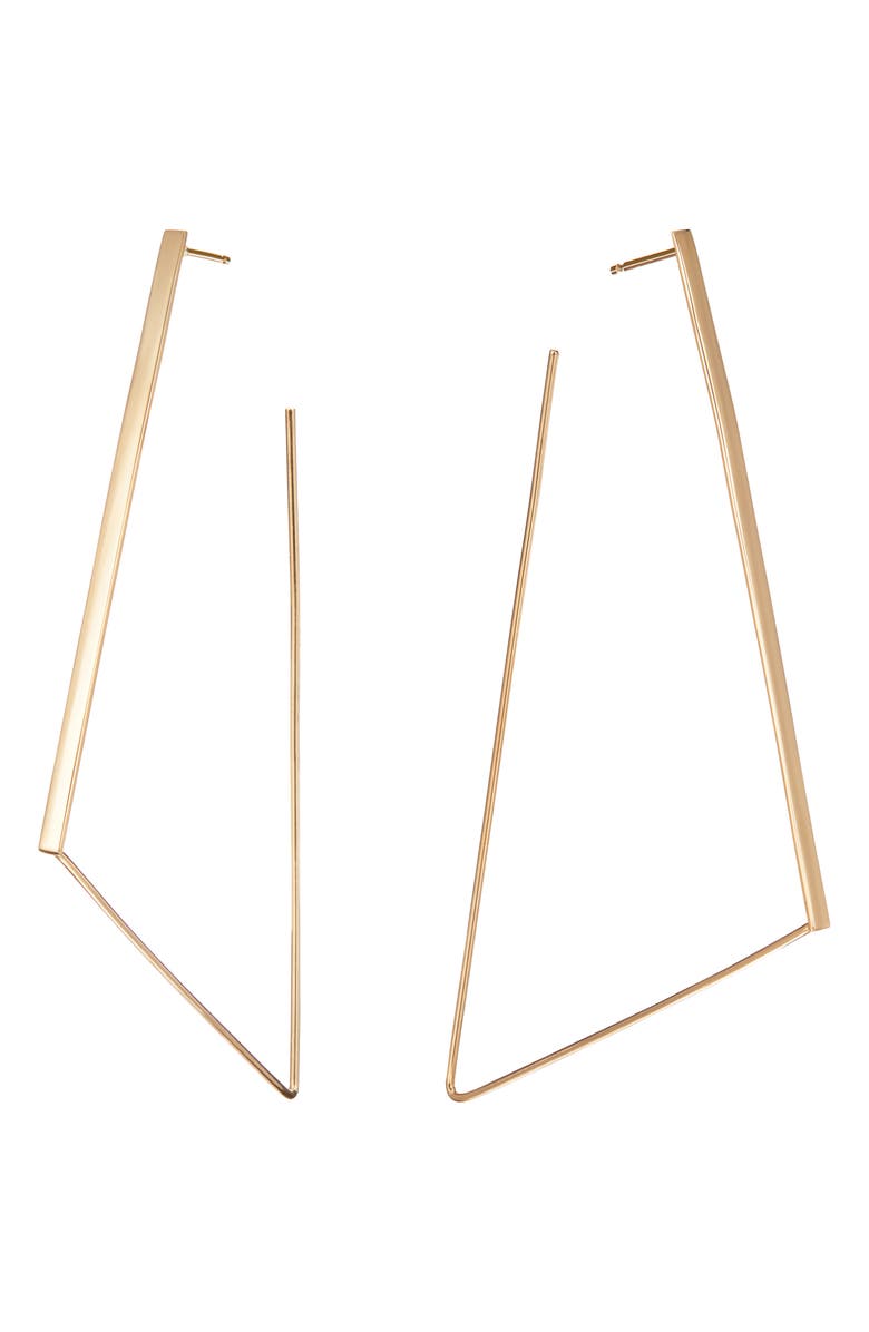 LANA Jewelry Large Geometric Hoop Earrings, Main, color, 