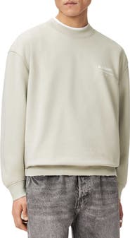 AllSaints Dreamer Oversize Cotton Fleece Crewneck Sweatshirt