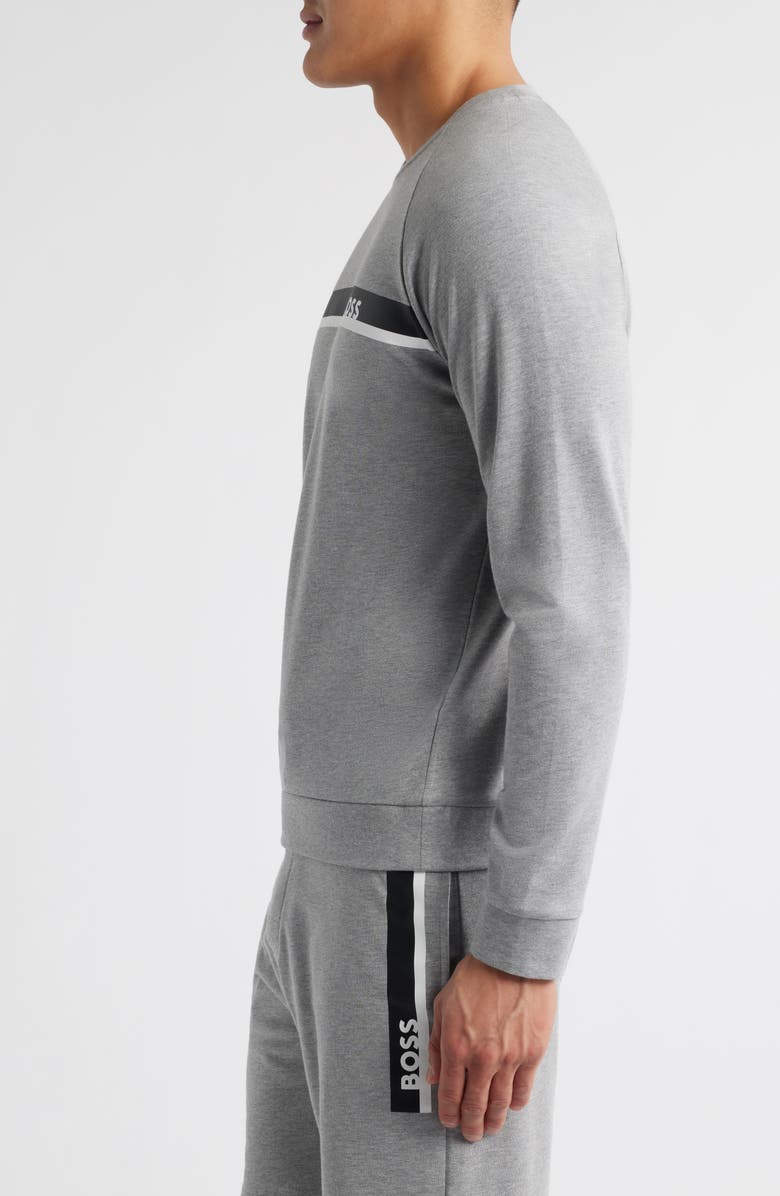 BOSS Authentic Lounge Sweatshirt, Alternate, color, Medium Grey