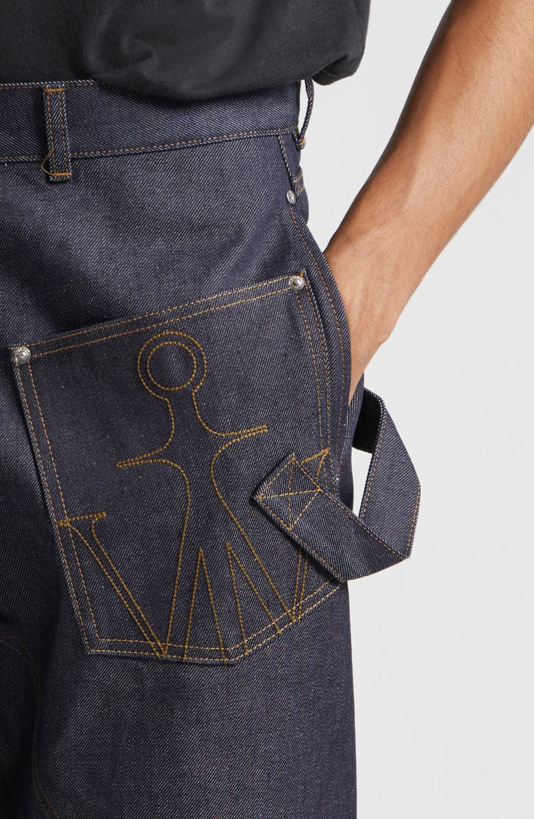 JW Anderson Twisted Workwear Jeans, Alternate, color, Indigo