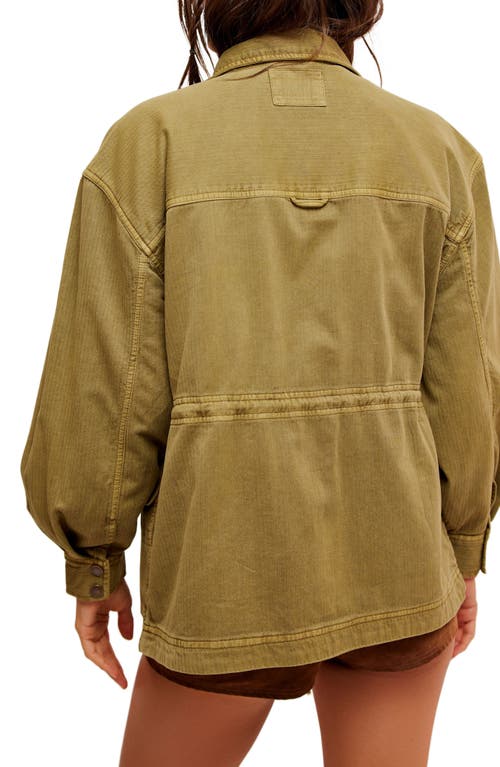FREE PEOPLE FREE PEOPLE ARYA COTTON TWILL UTILITY JACKET