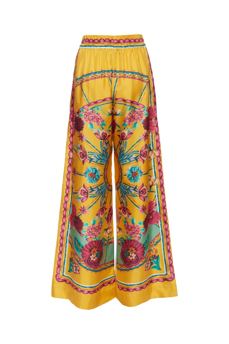 Palazzo Pants Zodiac Placée Marigold, Alternate, color, Zodiac Placée Marigold