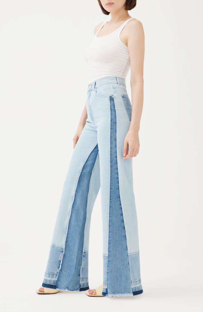 DL1961 x KSENIASCHNAIDER Hepburn Wide Leg Jeans, Alternate, color, 