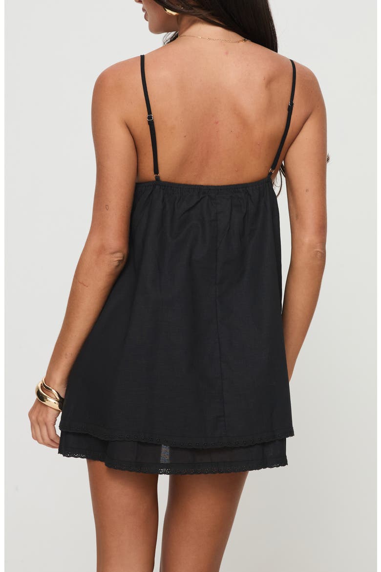Svensson Babydoll Minidress, Alternate, color, BLACK