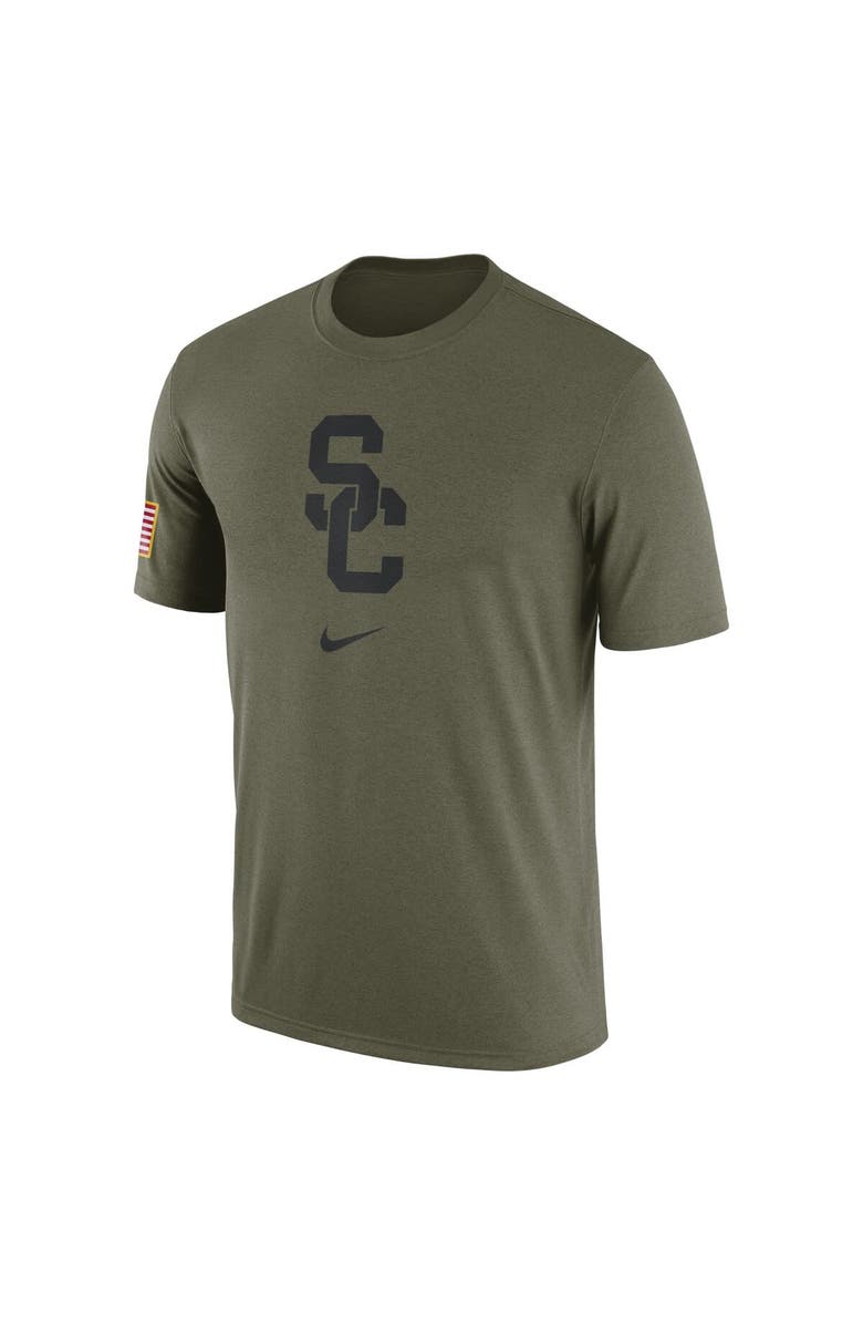Nike Men's Nike Olive USC Trojans Military Pack T-Shirt, Alternate, color,