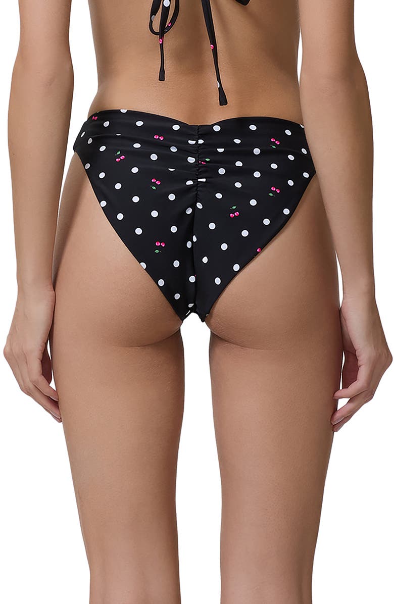 AFRM Rio V-Cut Bikini Bottoms, Alternate, color, Cherry Dots