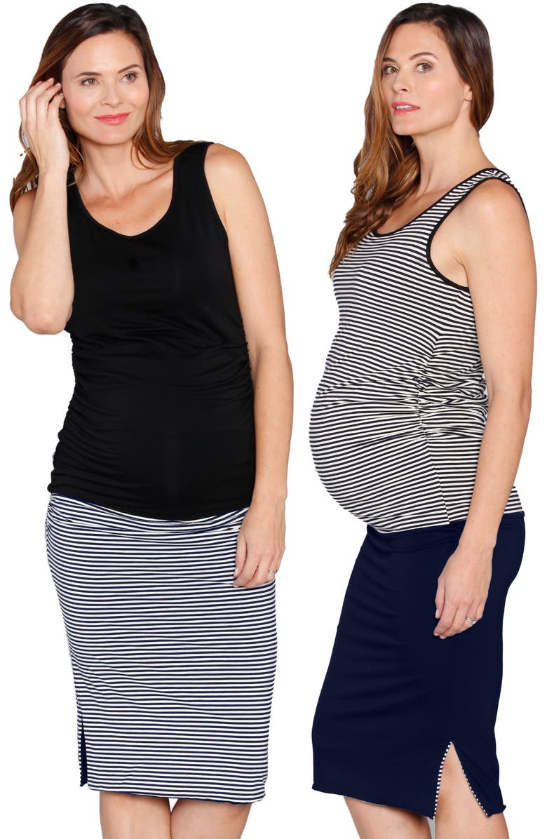 Angel Maternity Reversible Maternity Pencil Skirt, Alternate, color, 