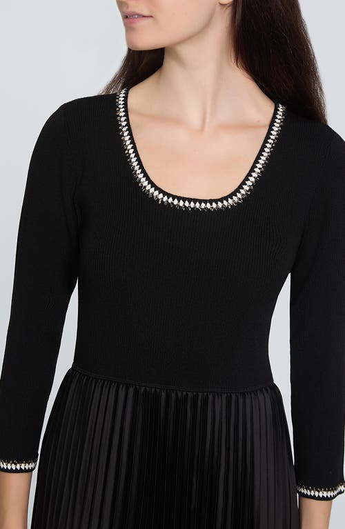 ELIE TAHARI ELIE TAHARI THE MAVE MIXED MEDIA MAXI DRESS