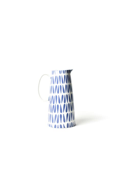Iris Blue Drop Pedestal Pitcher