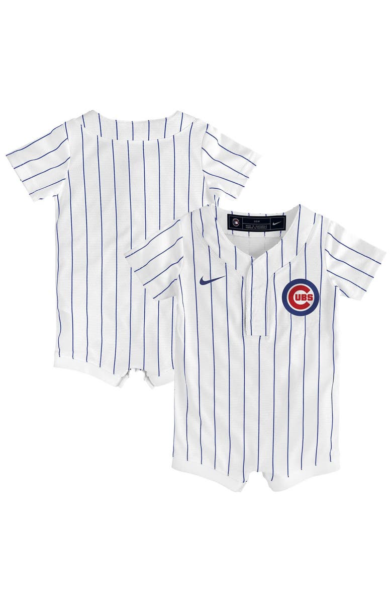 Nike Newborn & Infant Nike White Chicago Cubs Home Replica Romper Jersey, Main, color, White