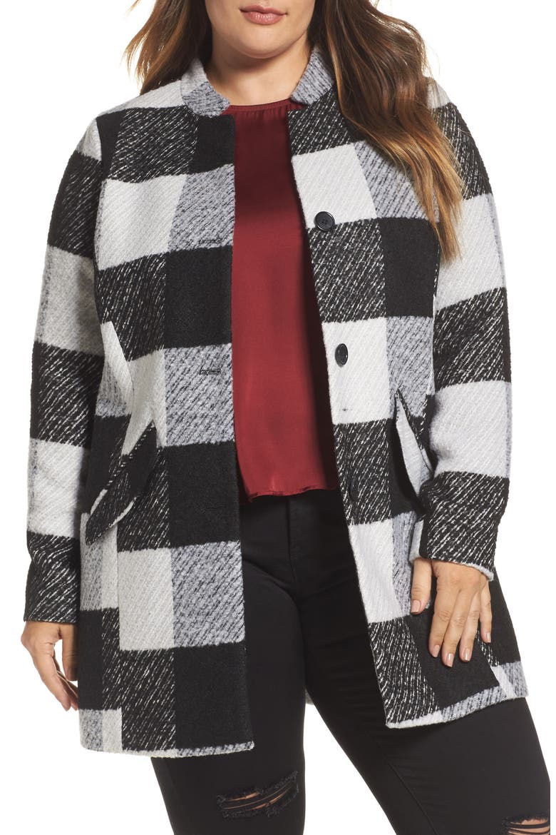 Check Jacket, Main, color, BLACK BEAUTY