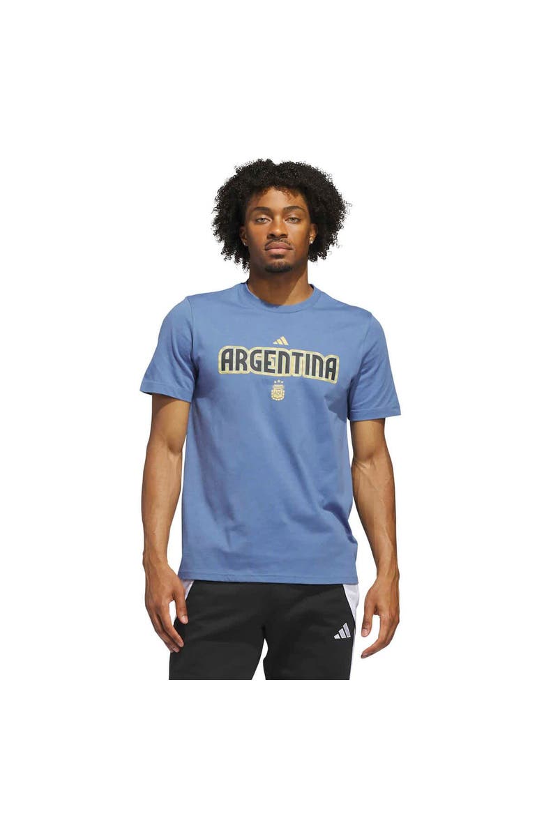 Men's adidas Blue Argentina National Team Jersey Hook T-Shirt, Alternate, color, Blue