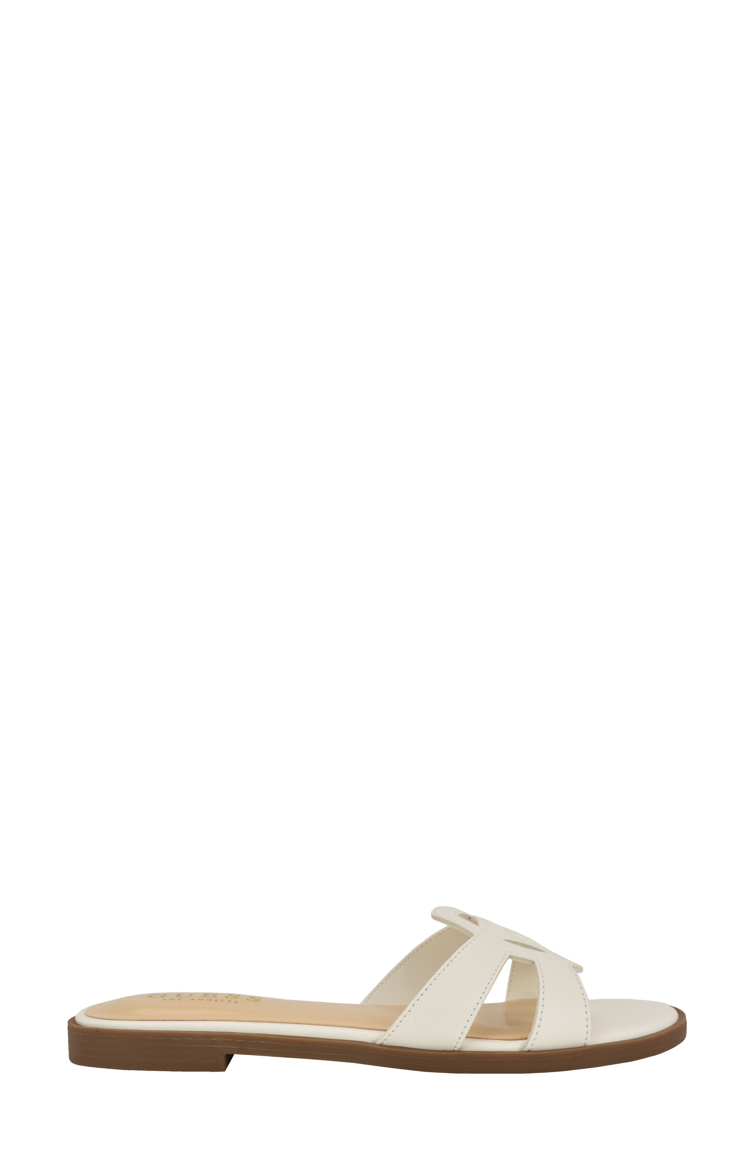 Mazzie Slide Sandal, Alternate, color, WHITE