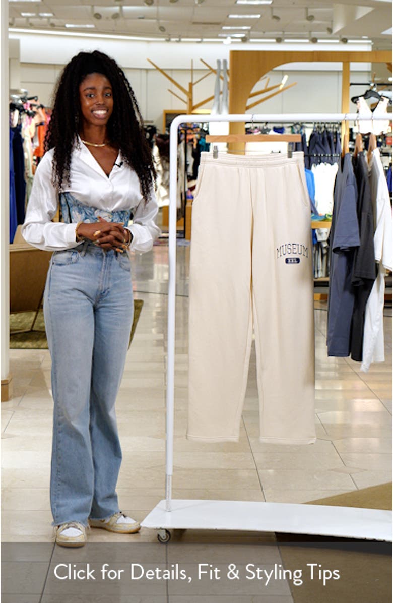 Arch Logo Graphic Sweatpants, sales video thumbnail