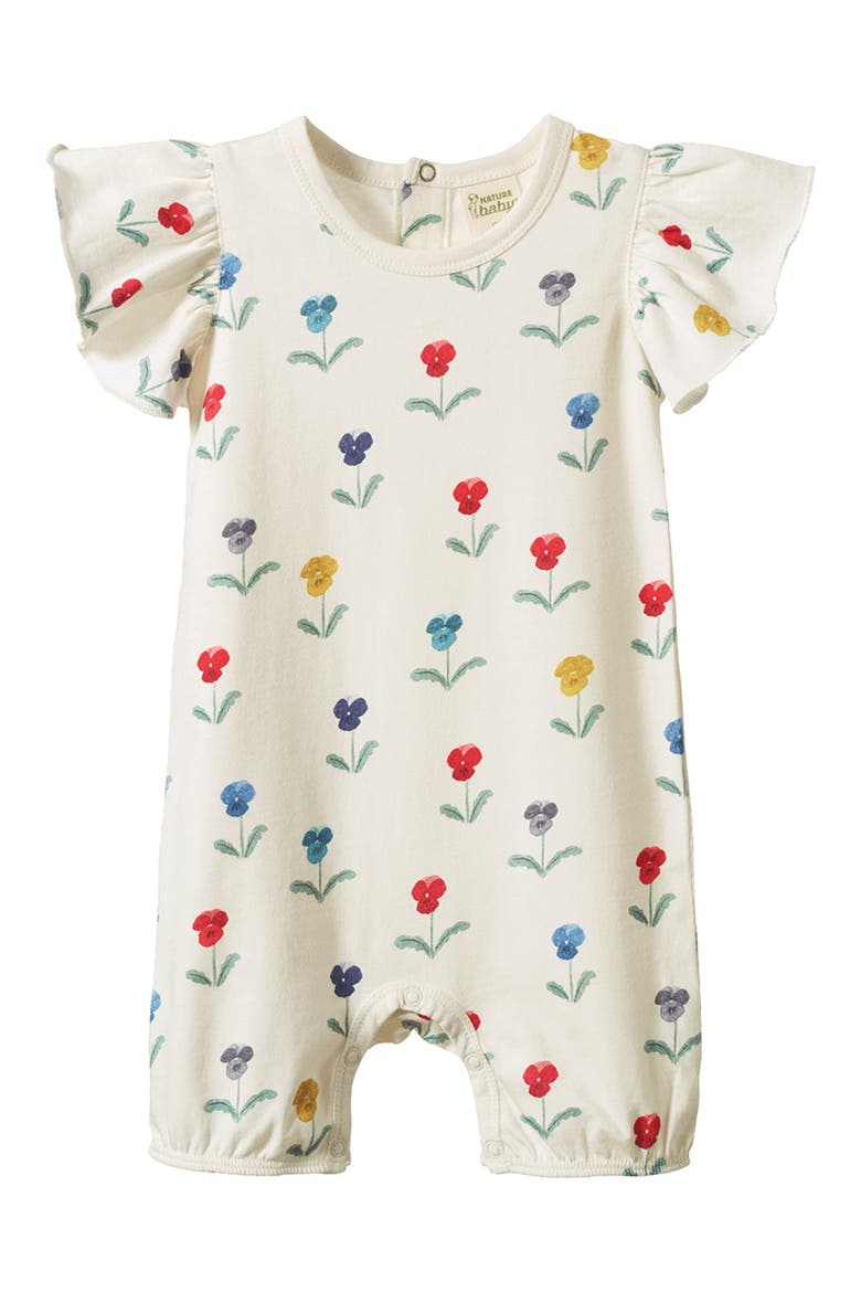 Tilly Organic Cotton Romper, Main, color, DELPHINE BLOOMS PRIN