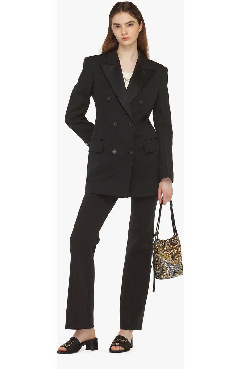 MCM Himmel Sequin Drawstring Bag, Alternate, color, Gold