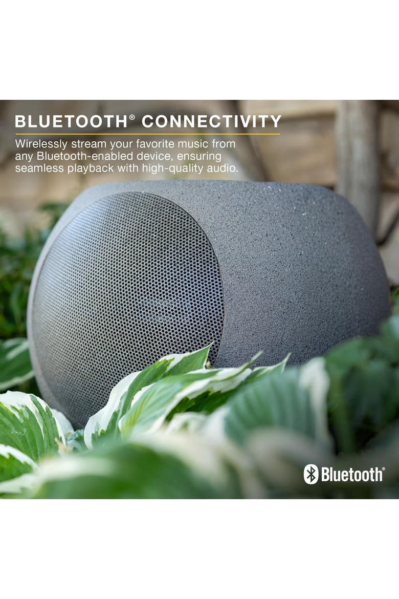 Zen Wireless Outdoor Bluetooth Solar Speaker, Alternate, color, Stone