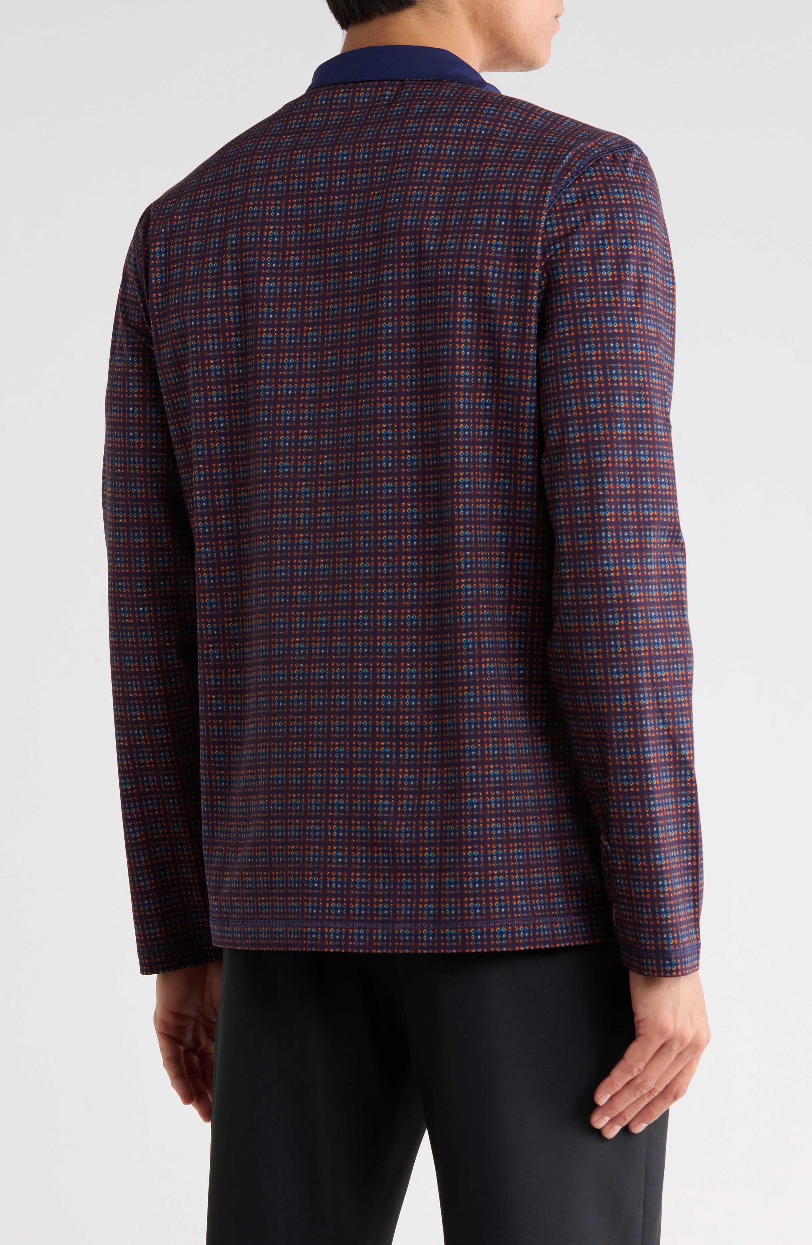Stretch Cotton Quarter Zip Pullover