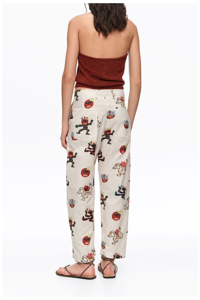 Samba Barrel Trousers With Decorative Stitching, Alternate, color, SAMBA