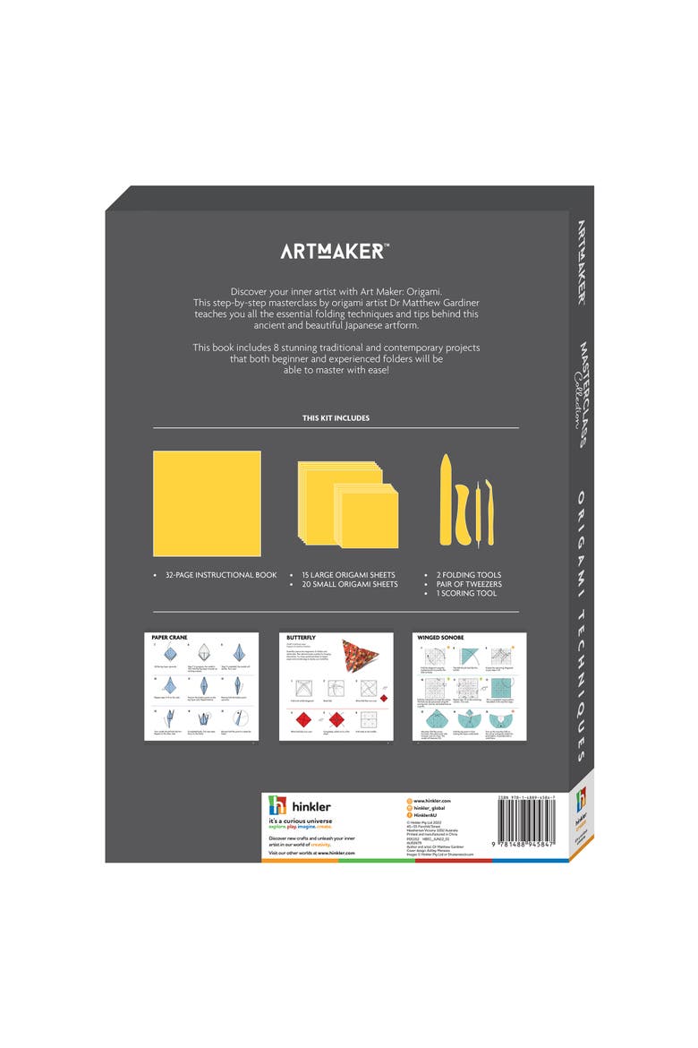 Masterclass Collection Origami Techniques Kit, Alternate, color, Multicolored