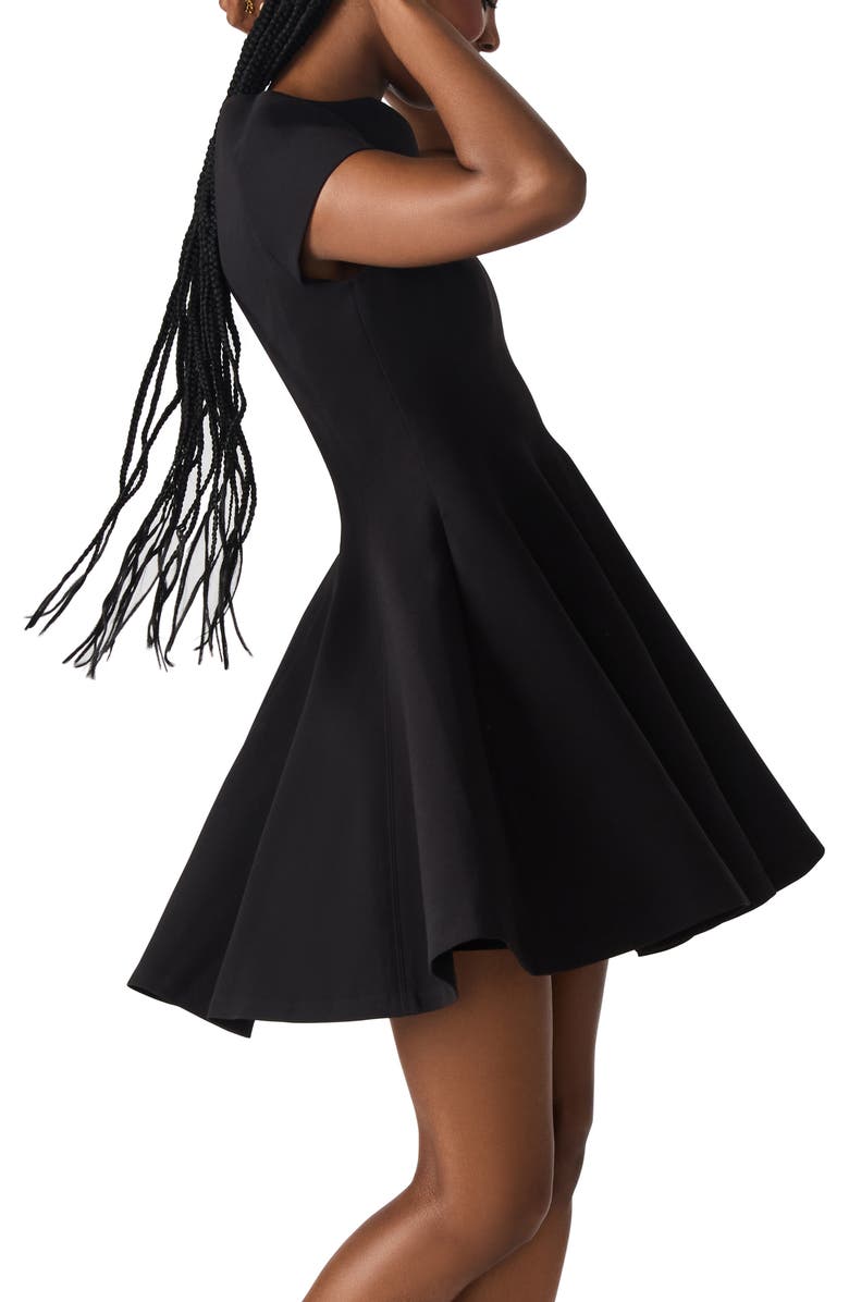 Steve Madden Nili Fit & Flare Minidress, Alternate, color, Black