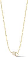 SPHERA MILANO Pavé Cubic Zirconia Clasp Pendant Necklace