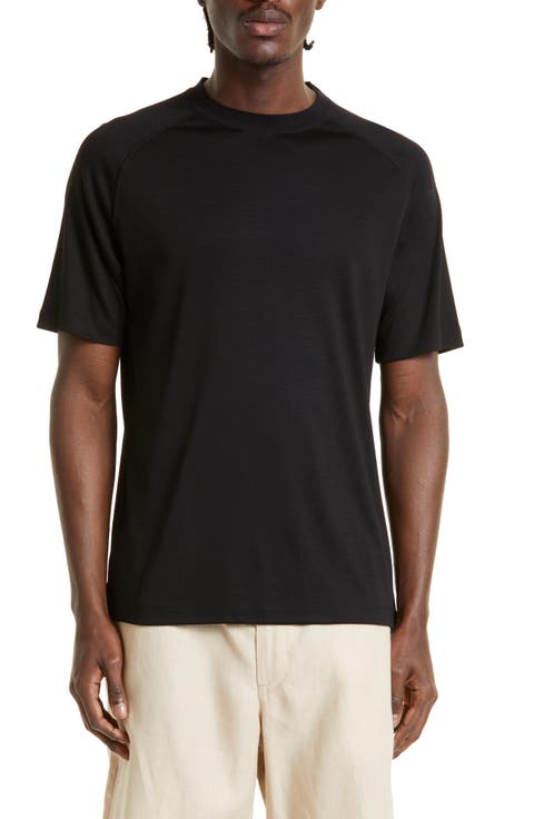 Ermenegildo Zegna｜SHORT-SLEEVED ROUND NECK T-SHIRTS (#U Black Cotton T-shirt SS25 22493622 | Zegna US