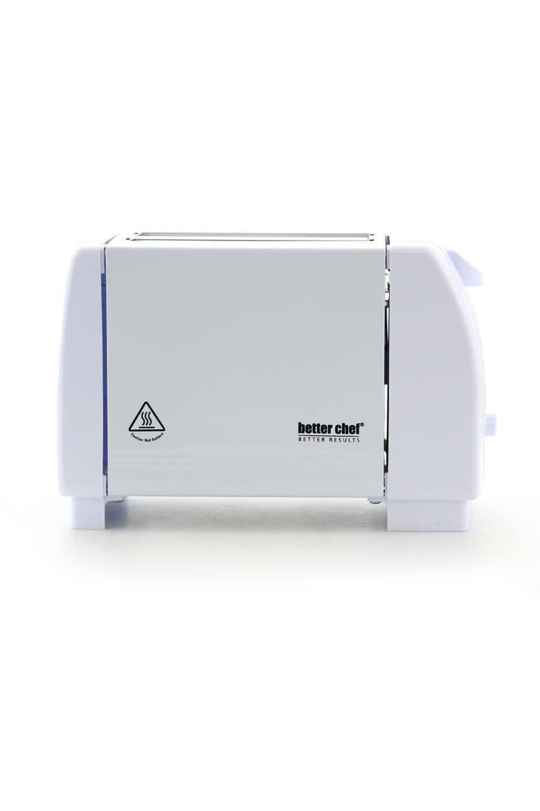 Two Slice Wide Slot Toaster, Alternate, color, White