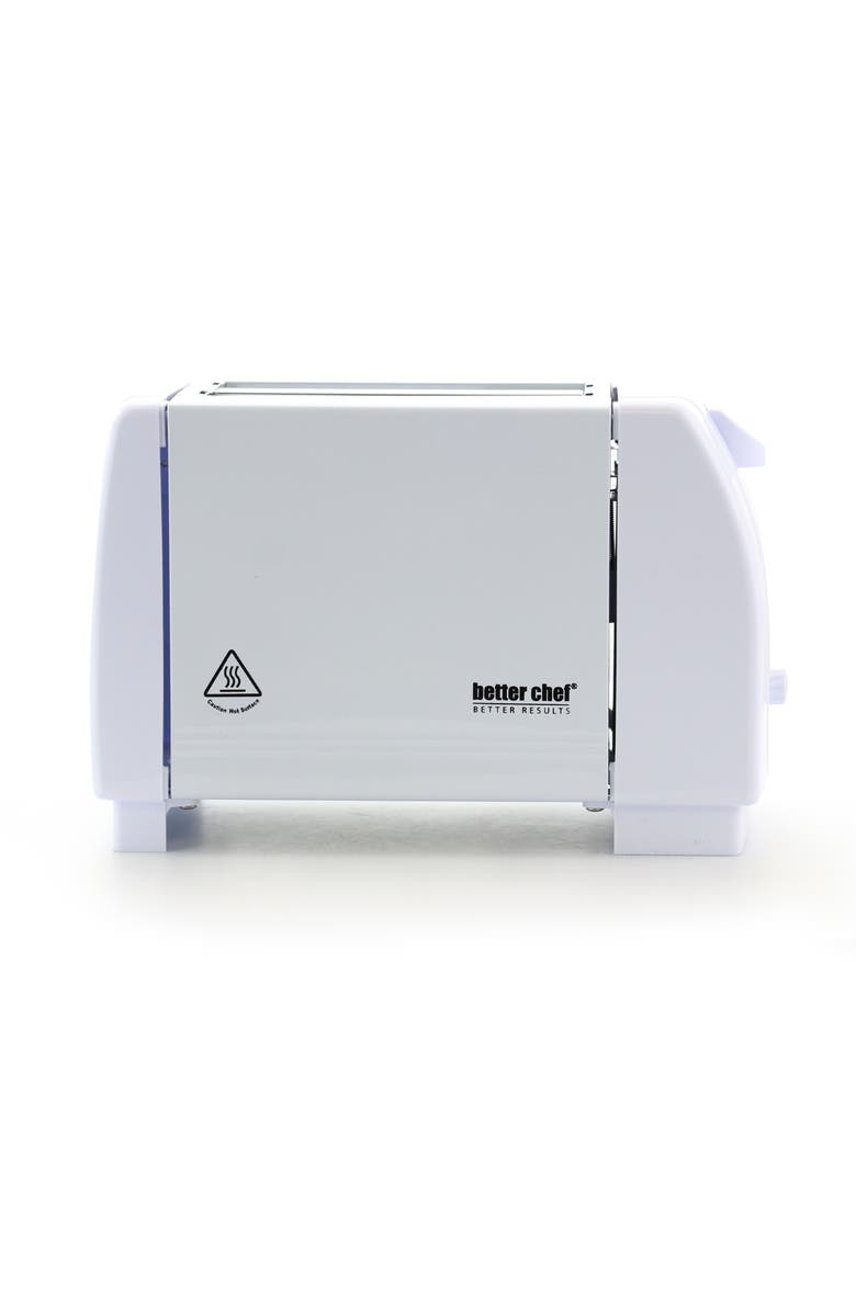 Better Chef Two Slice Wide Slot Toaster, Alternate, color, White