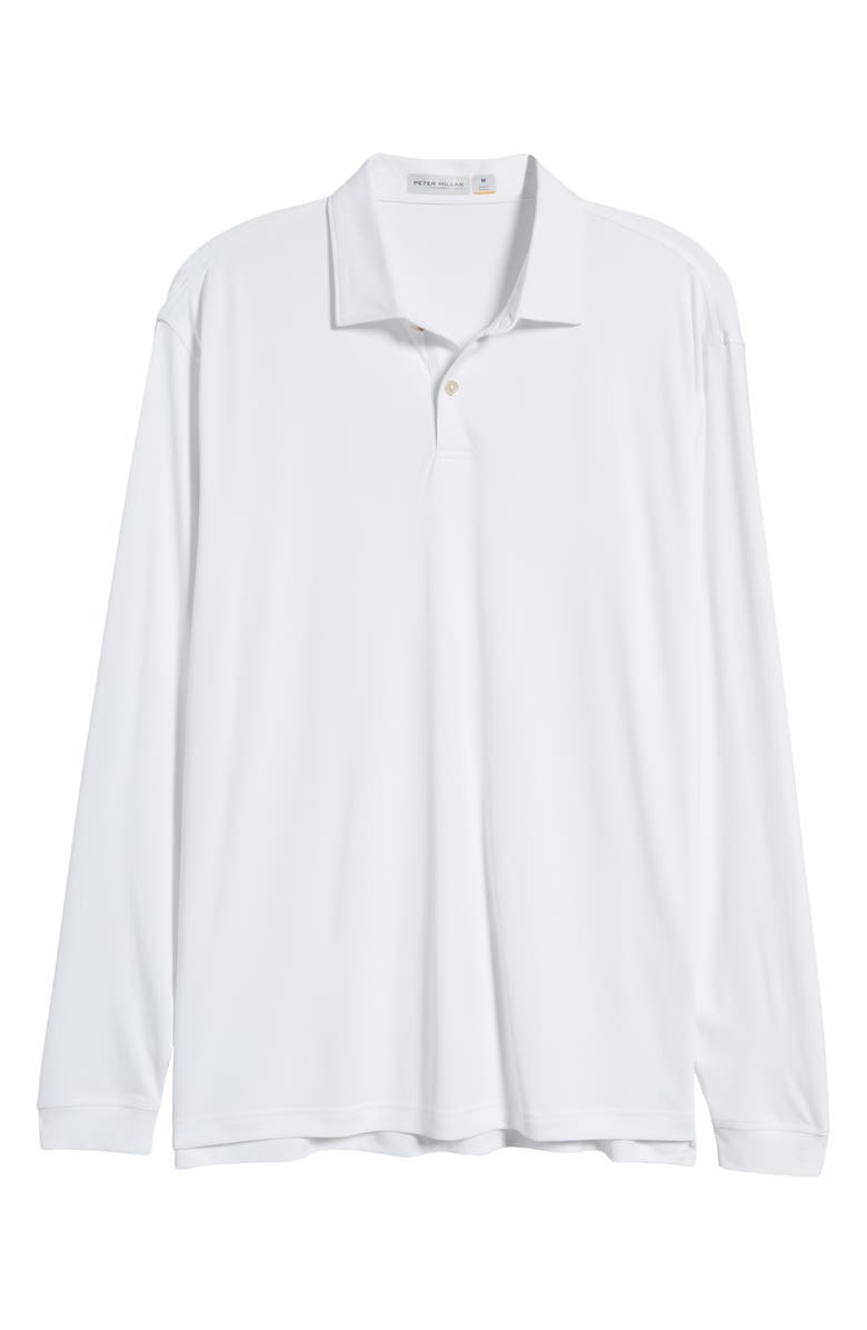 Peter Millar Featherweight Long Sleeve Performance Polo, Alternate, color, 