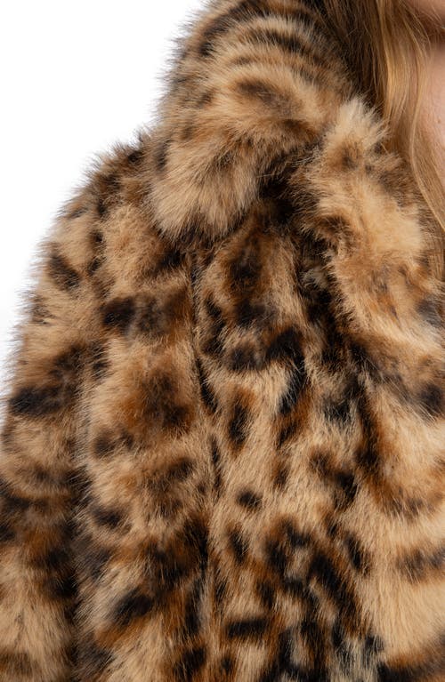Zadig & Voltaire Leopard-print Faux-fur Coat In Brown