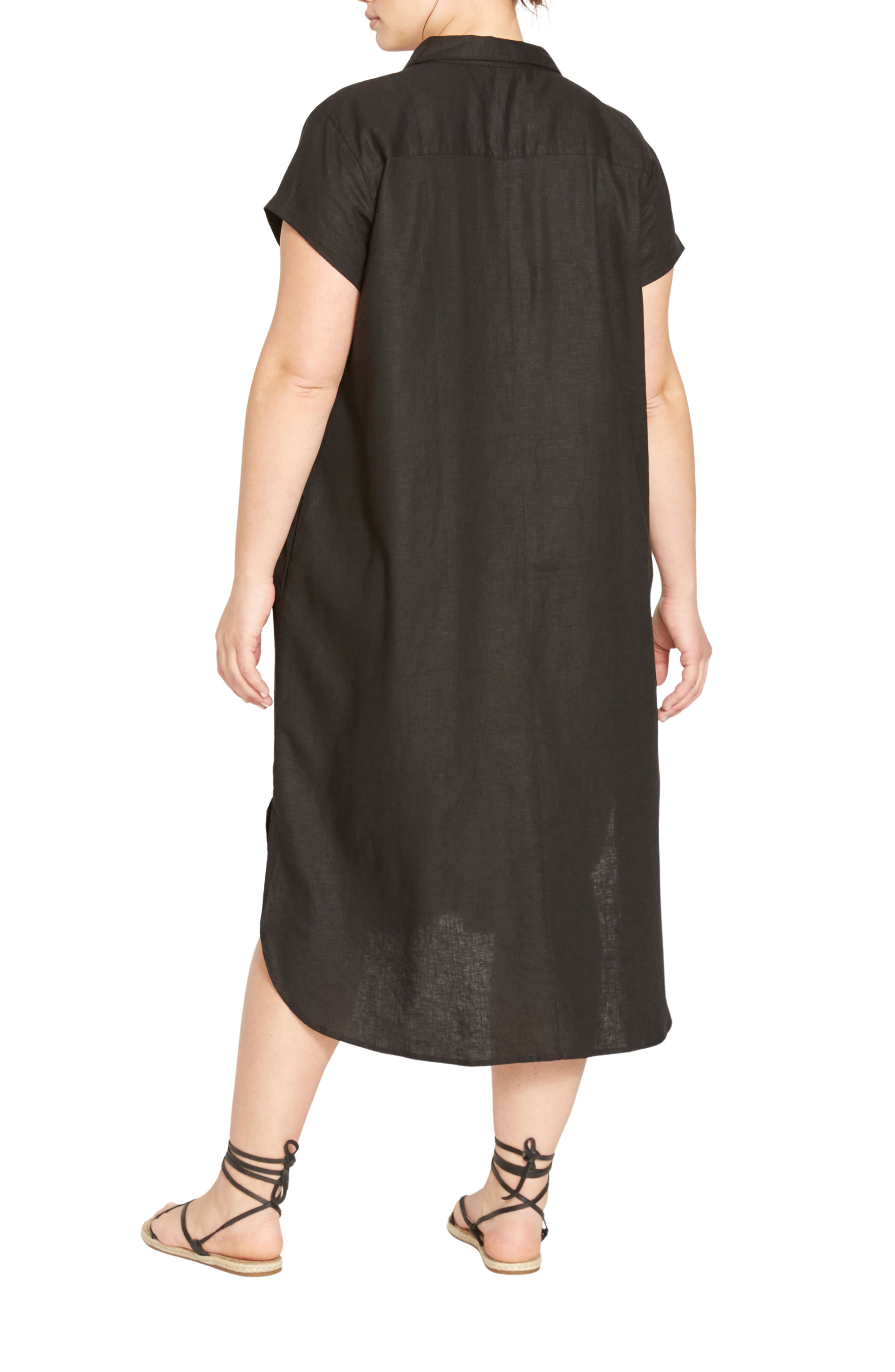 universal standard dune linen shirt dress Dune Linen Blend Shirtdress