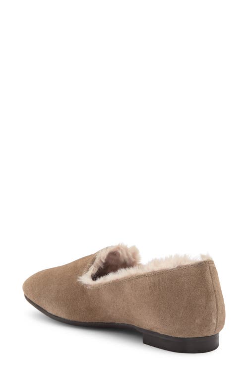 Shop Aquatalia Romie Faux Fur Lined Loafer In Light Taupe