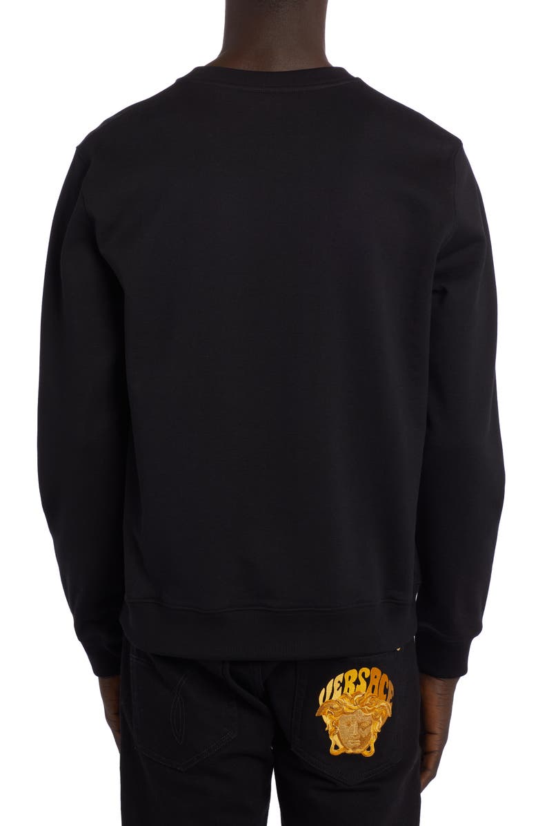 Versace Medusa Logo Sweatshirt, Alternate, color, 