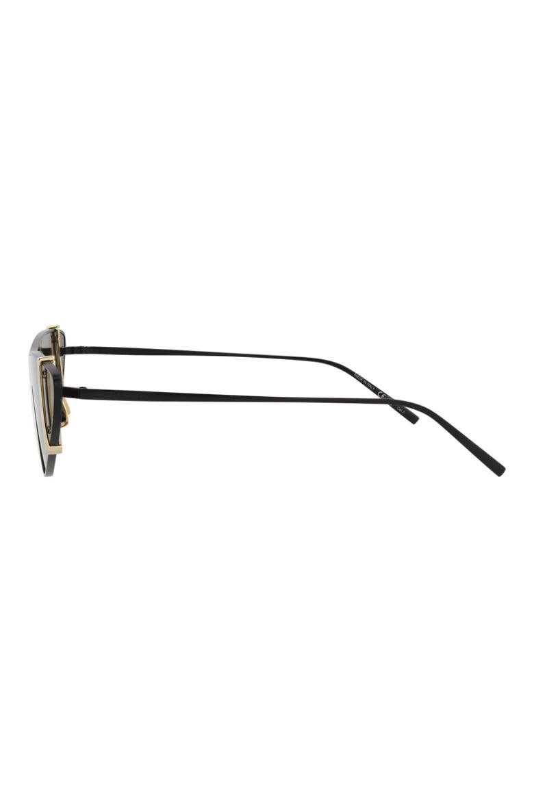 99mm Cat Eye Sunglasses, Alternate, color, BLACK BLACK BLACK