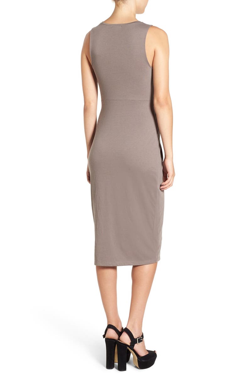 Leith Knot Detail Midi Dress, Alternate, color,