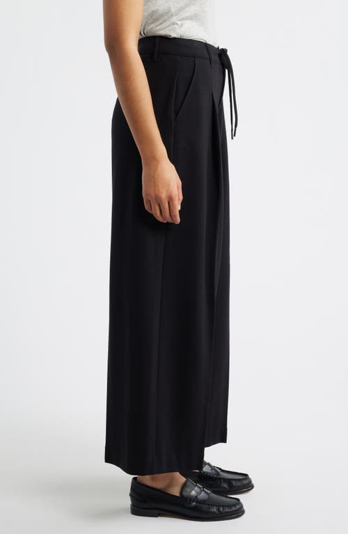 Liverpool Los Angeles Wide Leg Drawstring Pants In Black