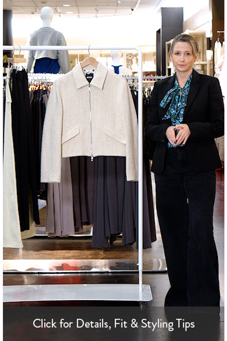 Cafiore Textured Wool Blend Jacket video