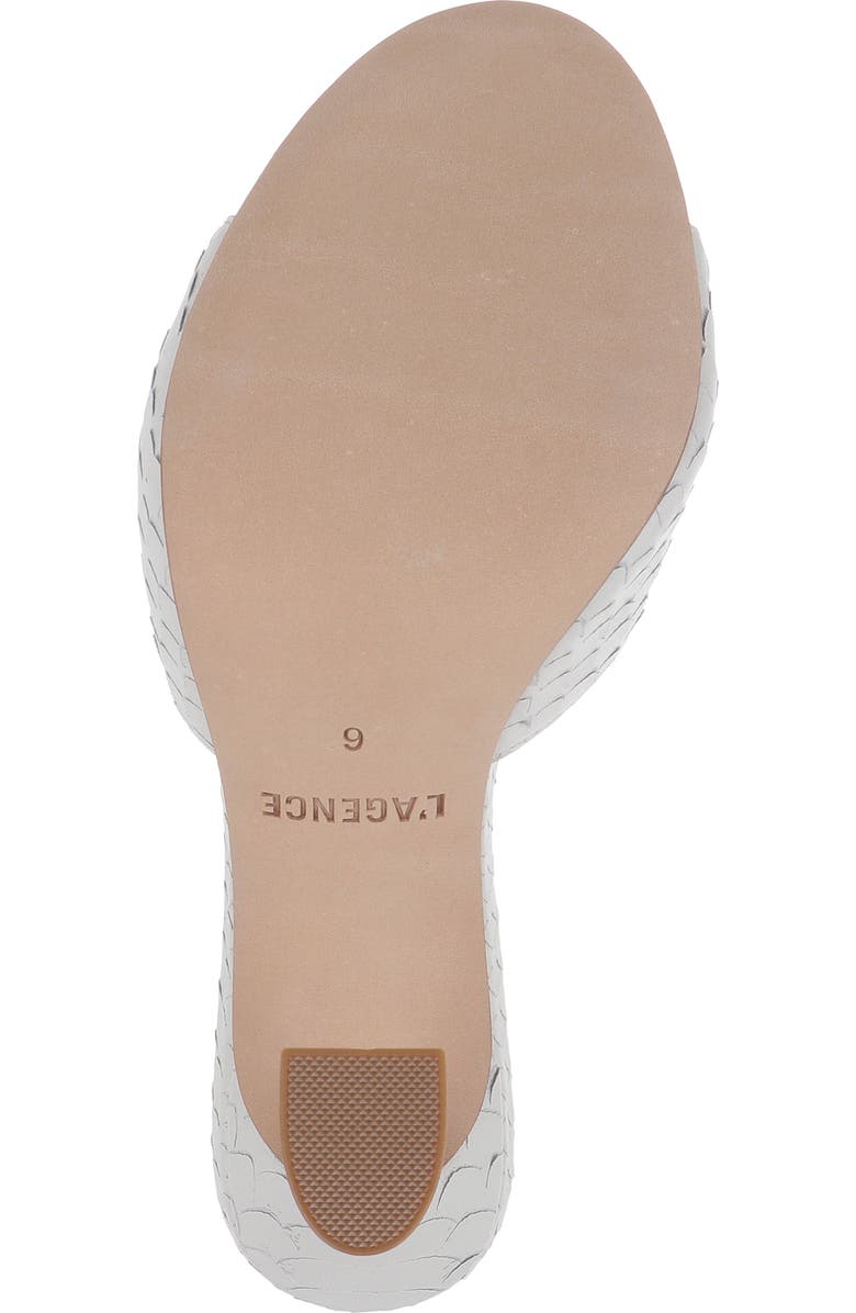 L'AGENCE Avery II Genuine Calf Hair Sandal, Alternate, color, White Snake