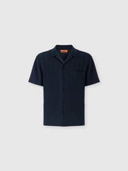Missoni Tone-on-tone Chevron Cotton And Viscose Bowling Shirt
