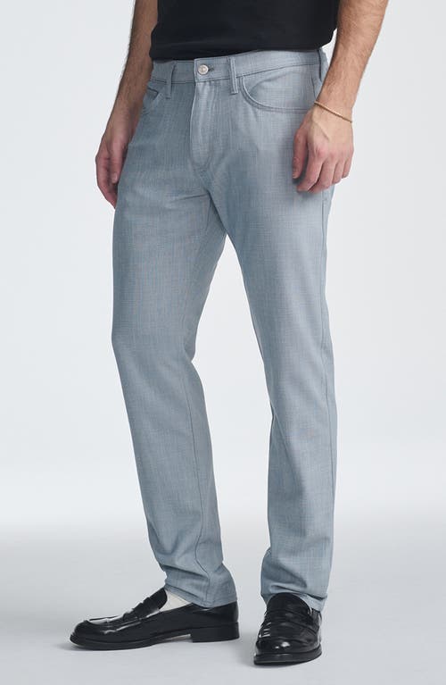 Mavi Jeans Marcus Slim Straight Leg Twill Pants In Blue Cross Hatch Twill