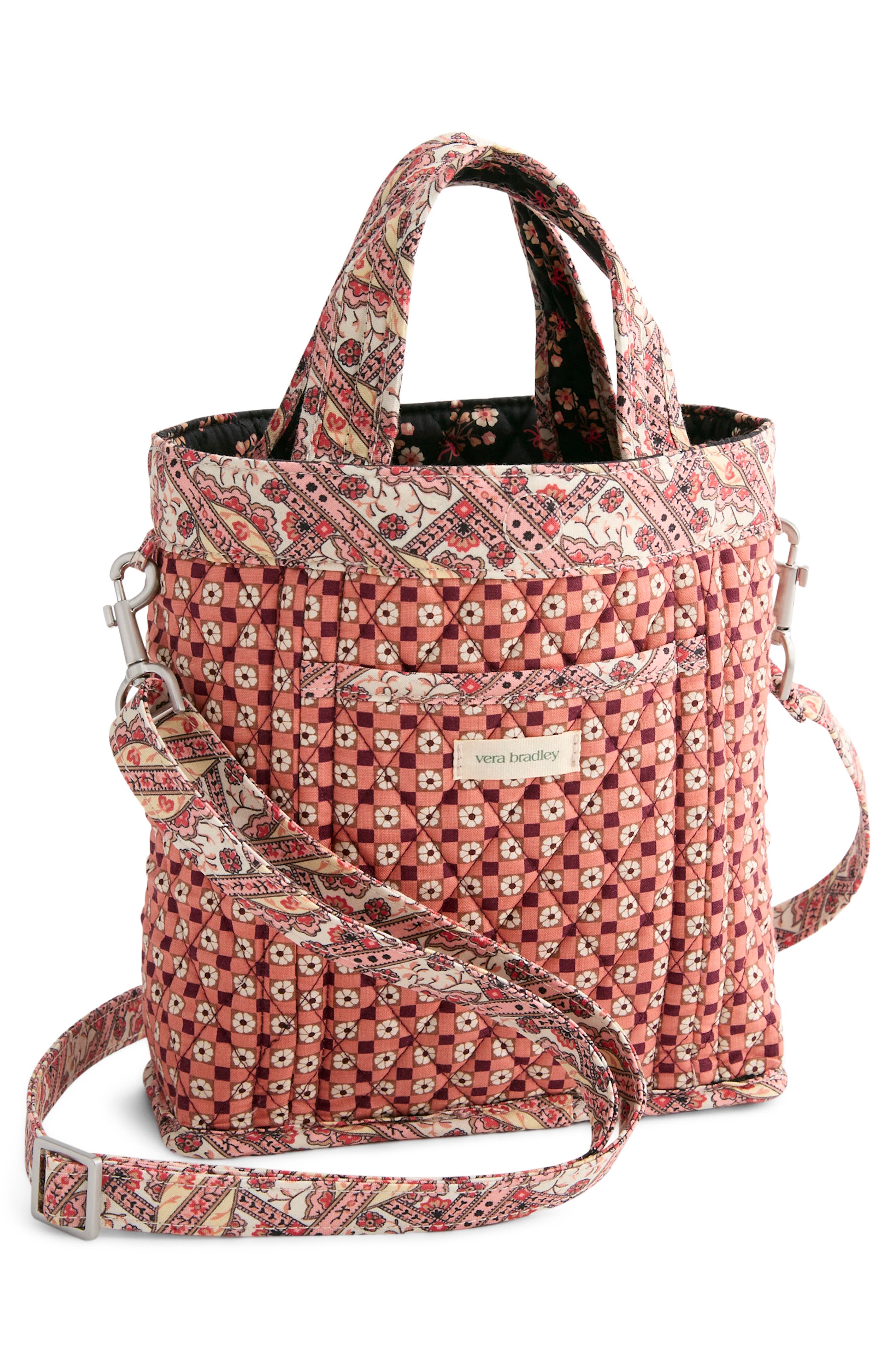 VERA BRADLEY Mini Hathaway Ditsy Floral Quilted Reversible Tote, Alternate, color, Melissa Ditsy