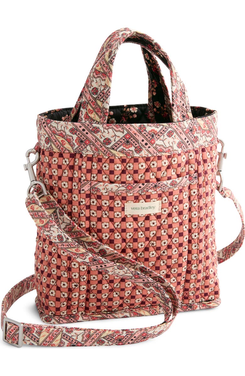 VERA BRADLEY Mini Hathaway Ditsy Floral Quilted Reversible Tote, Alternate, color, Melissa Ditsy