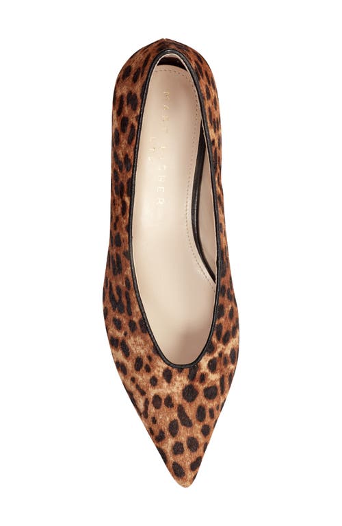 Marc Fisher Ltd Cecilely Genuine Calf Hair Pointed Toe Kitten Heel Pump In Multi