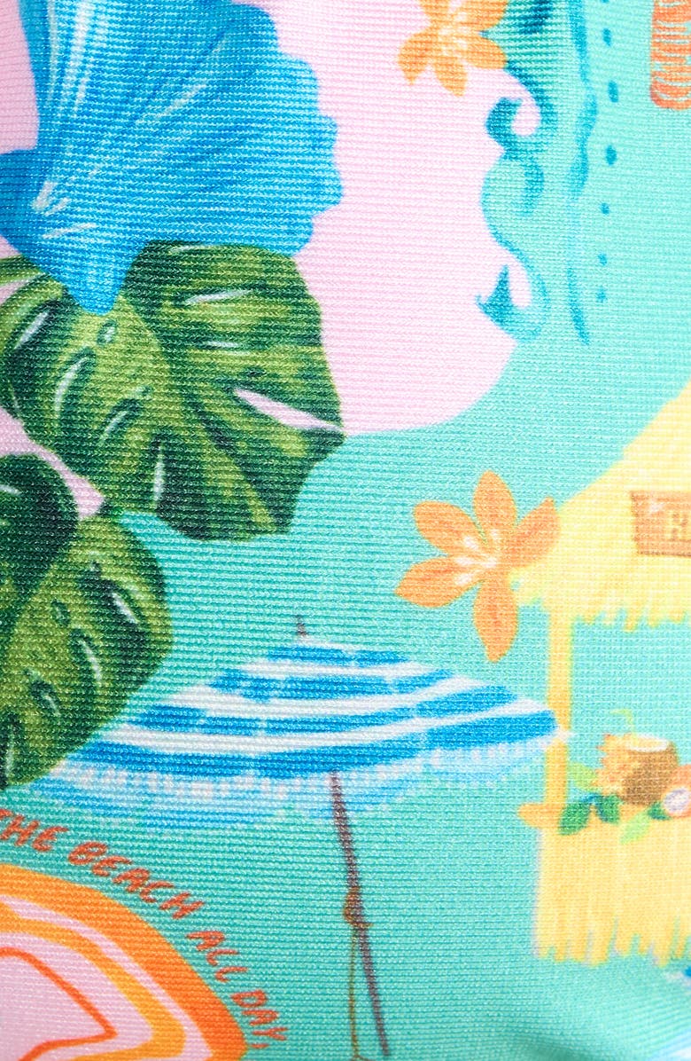 Kulani Kinis Classic Tie Halter Top, Alternate, color, Sunlit Spritz