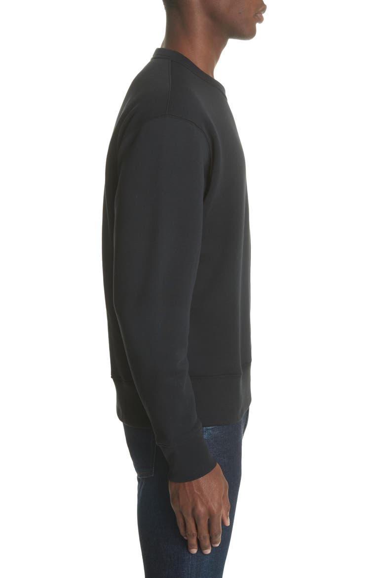 Fairview Face Crewneck Sweatshirt, Alternate, color, BLACK