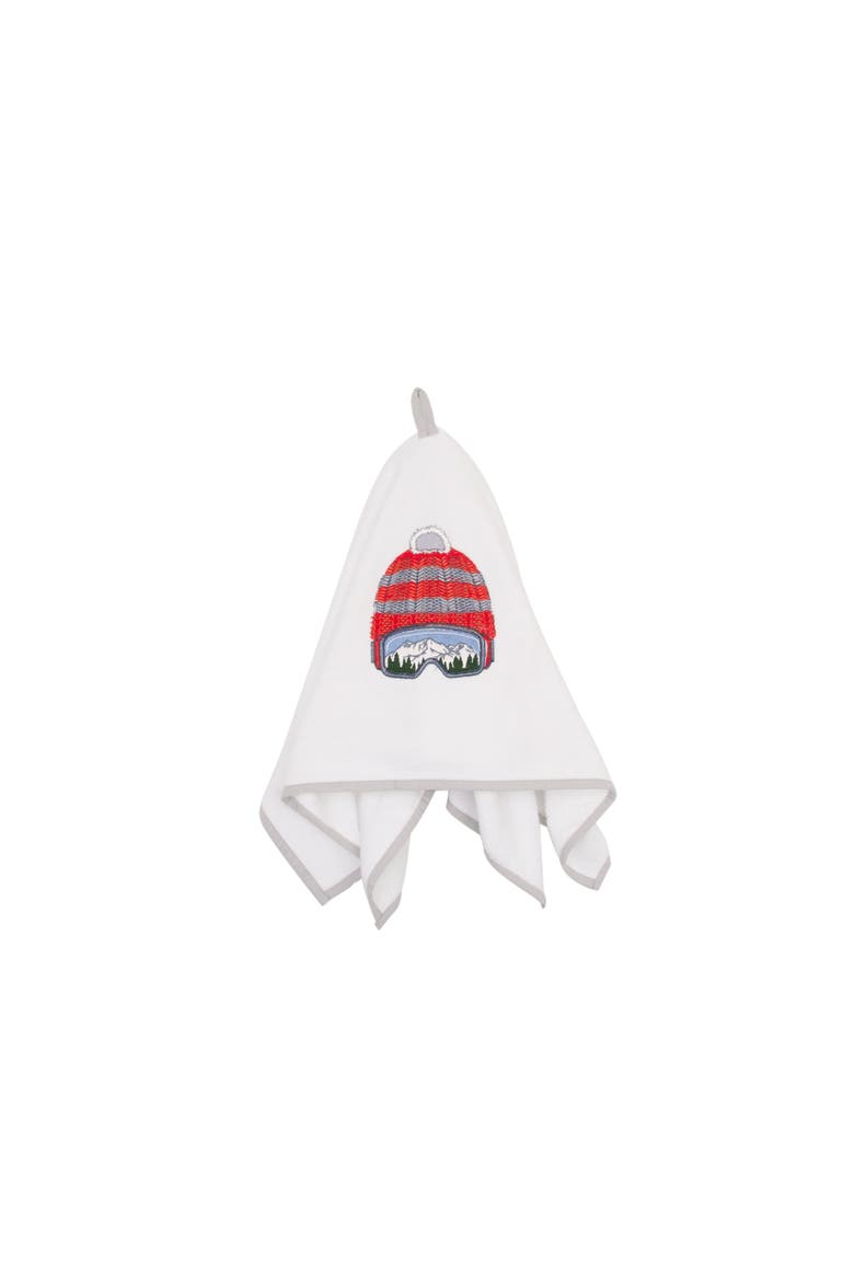 Ski Beanie Terrycloth Kitchen and Bathroom Towel, Alternate, color, Red