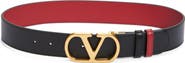 Valentino Garavani VLOGO Signature Reversible Leather Belt