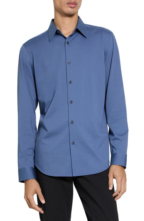Sylvain ND Structure Knit Button-Up Shirt